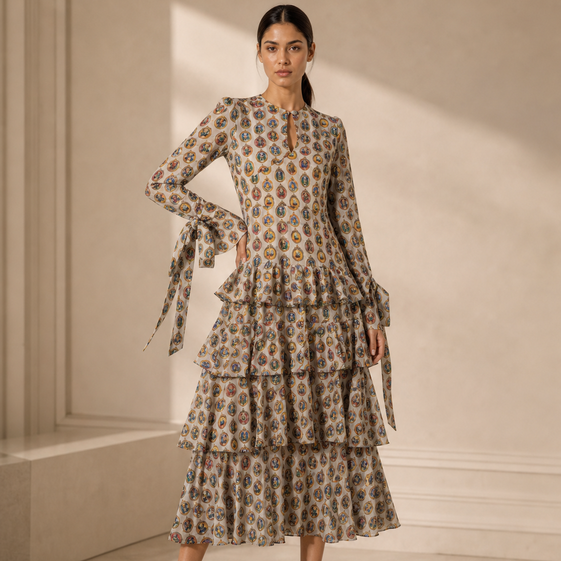 THE GUARDIANS CHIFFON DRESS