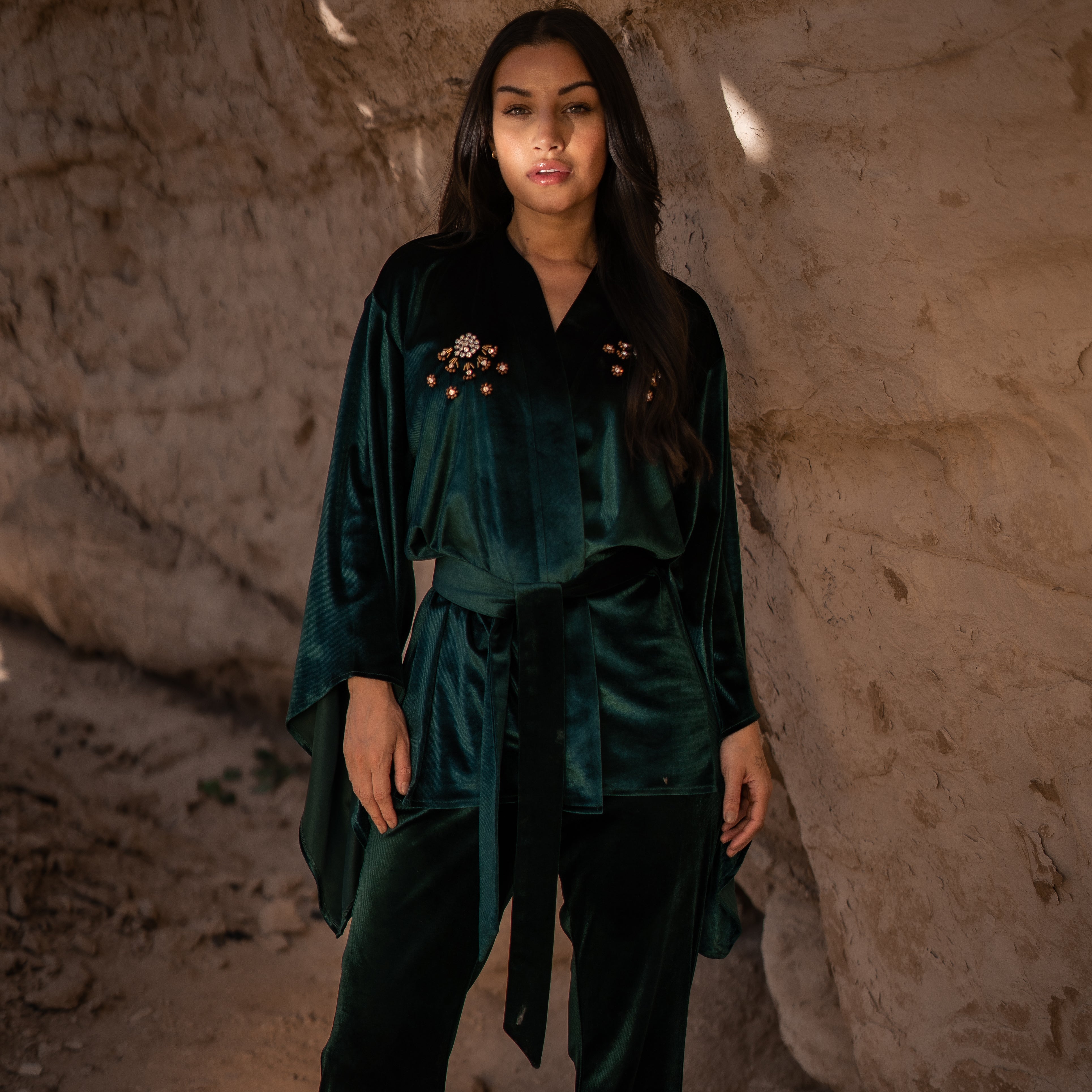 Emerald Kimono set