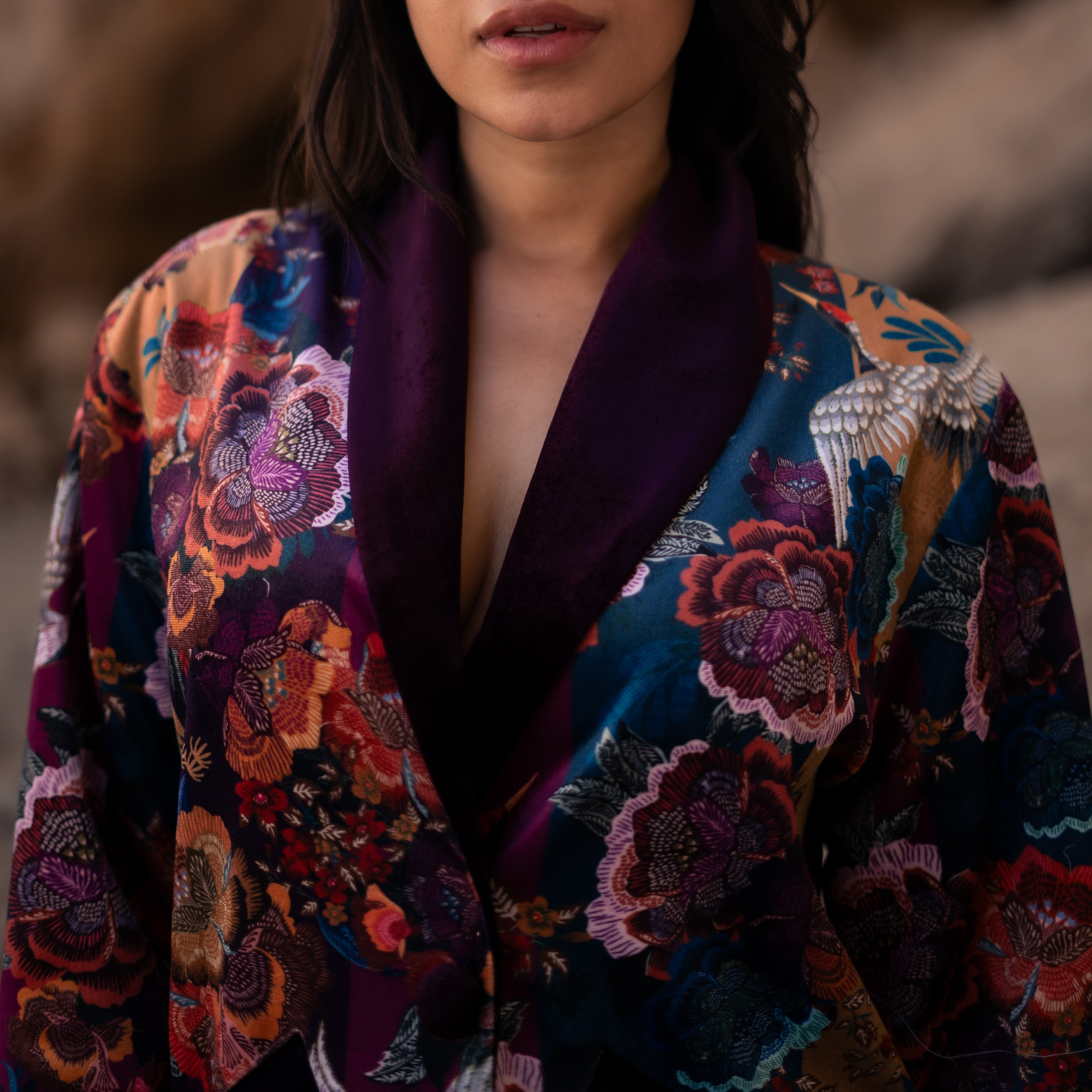 Jewel Bloom Kimono Set