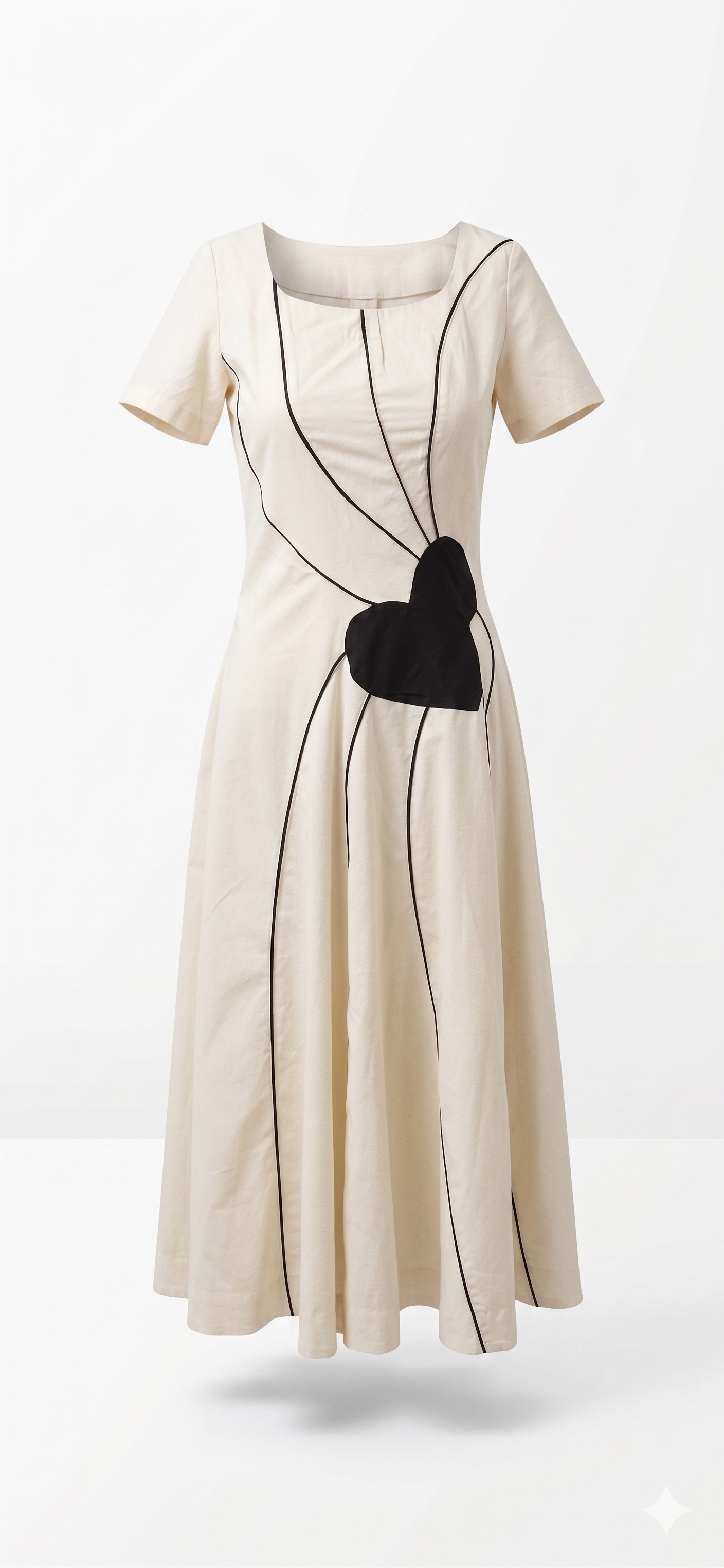 L'Éveil Heart Appliqué Dress