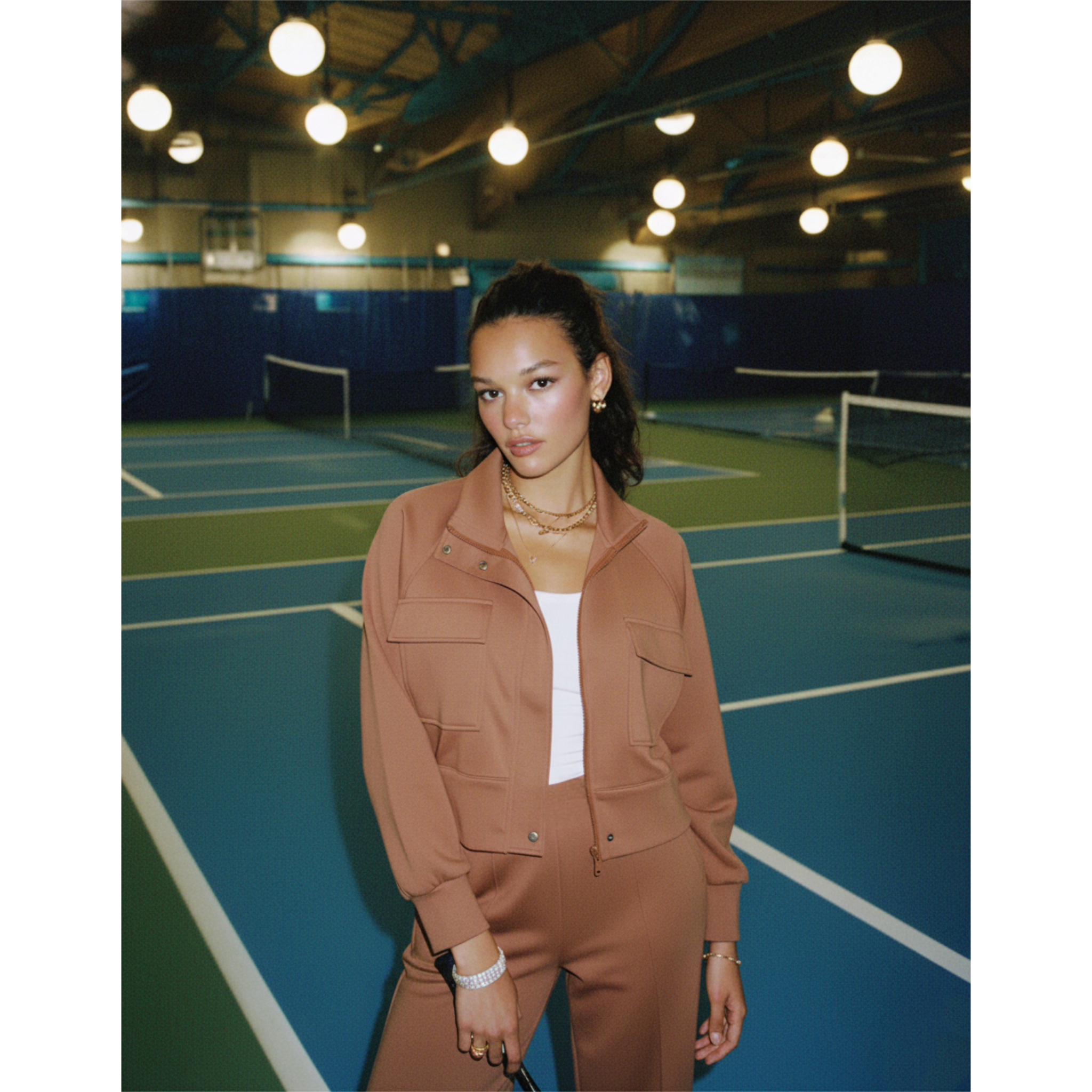The Apex Tracksuit in Camel