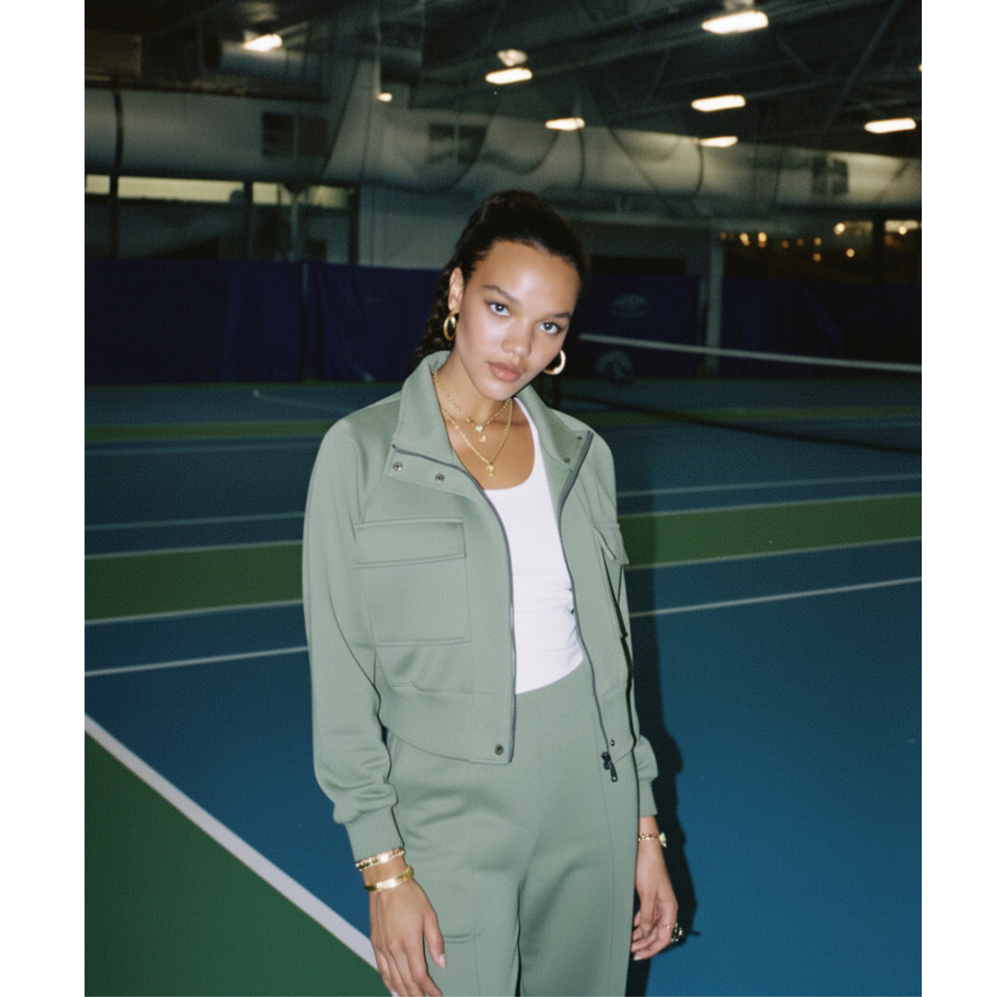 The Apex Tracksuit in Sage Green