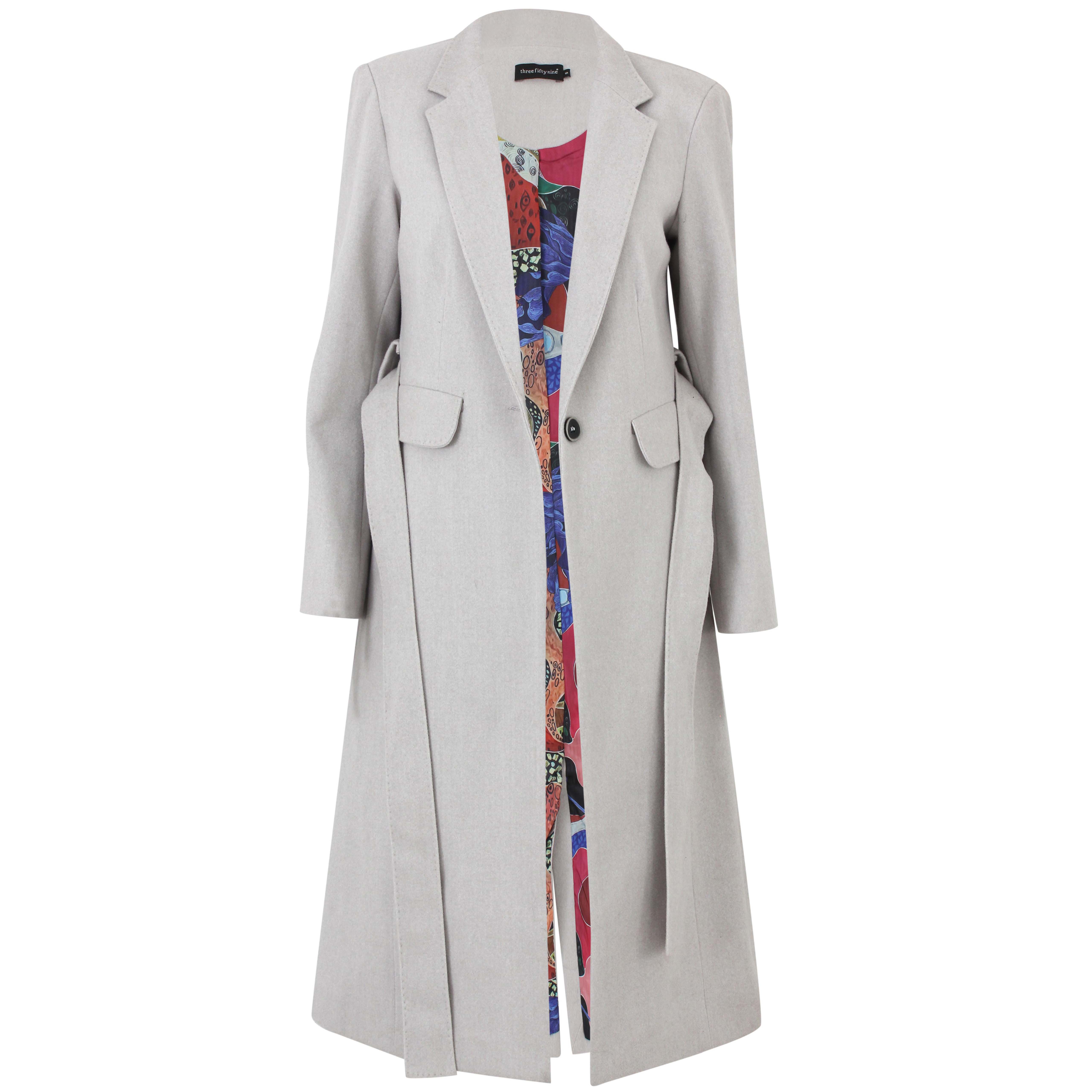 Grey Crimson Queen Coat