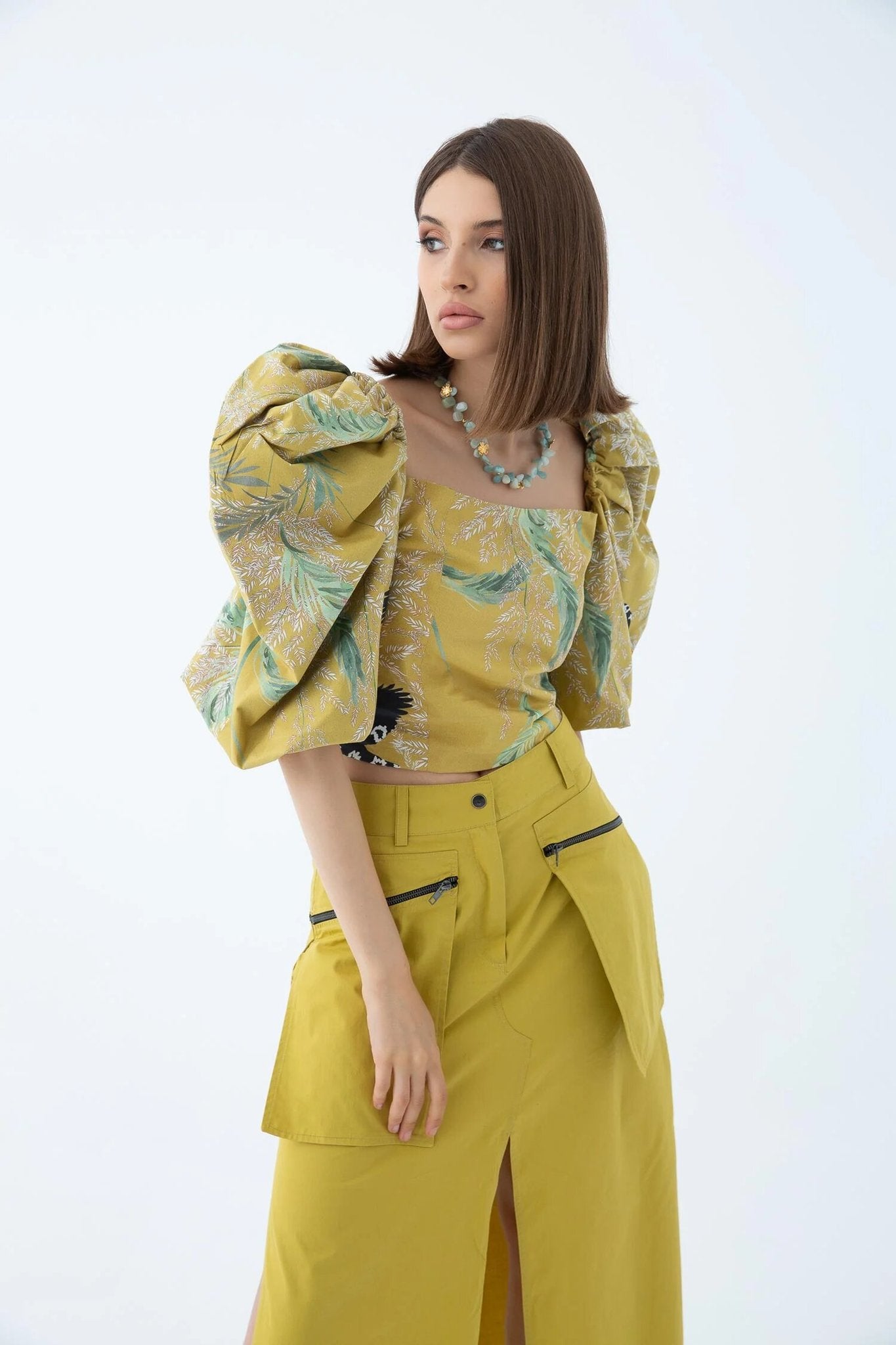 Racine Torudues Puffy Sleeves Top