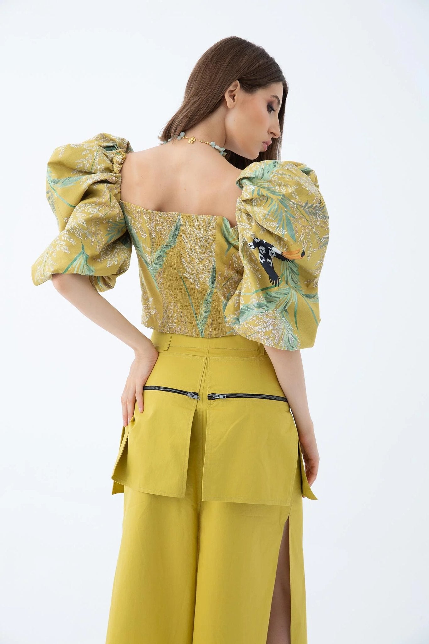 Racine Torudues Puffy Sleeves Top