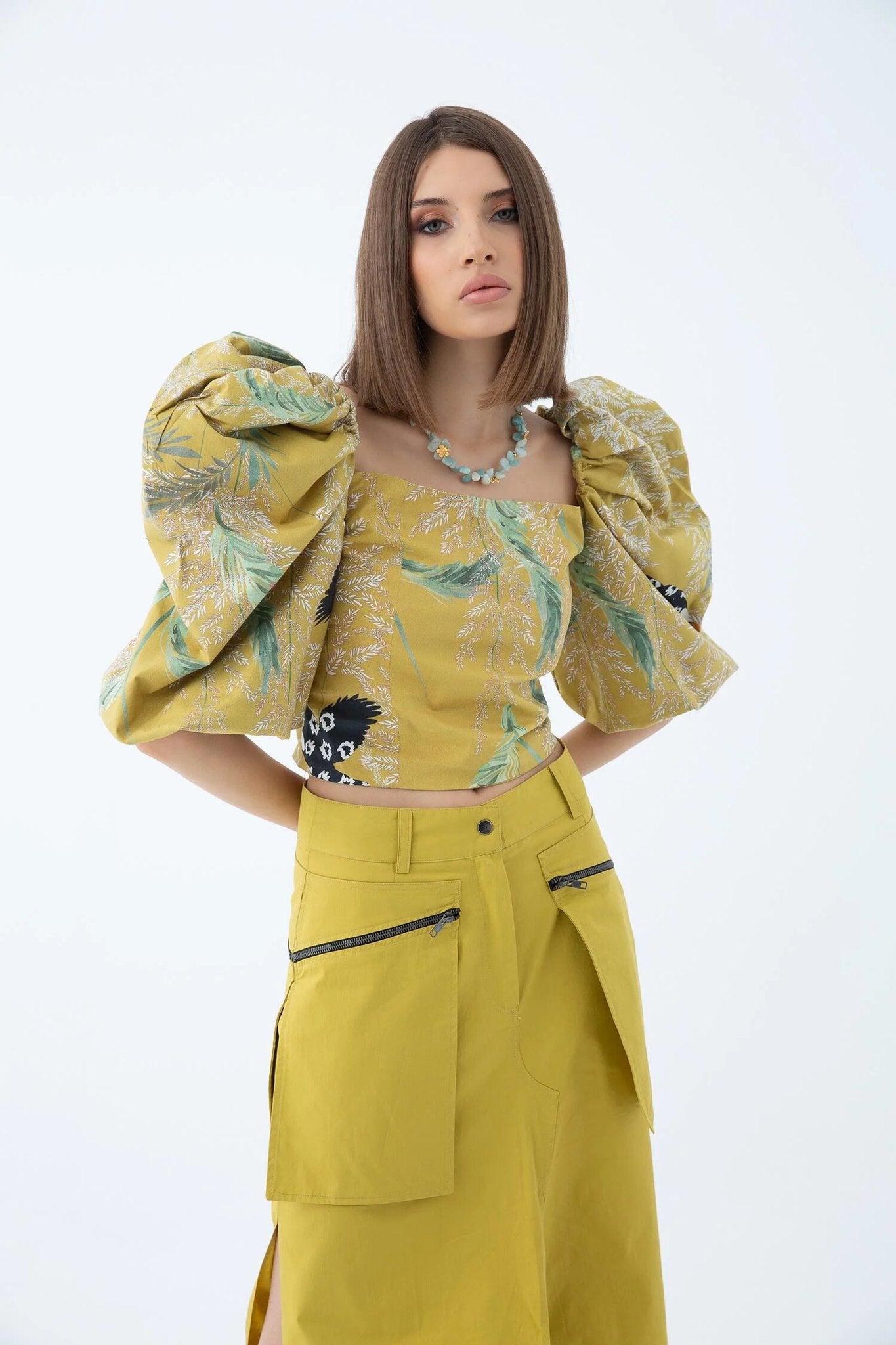 Racine Torudues Puffy Sleeves Top
