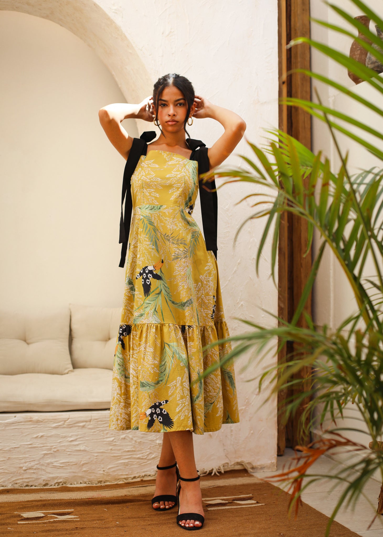 Racine Torudues Midi Dress