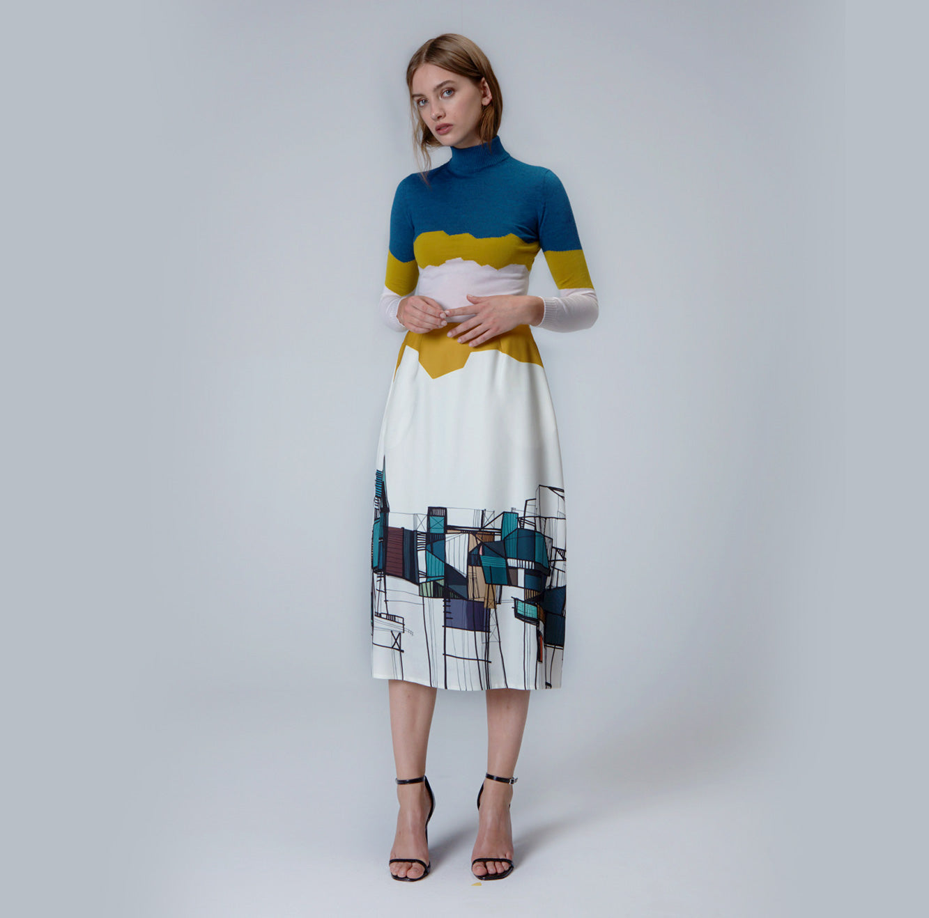 Printed Skirt A-line Skirt