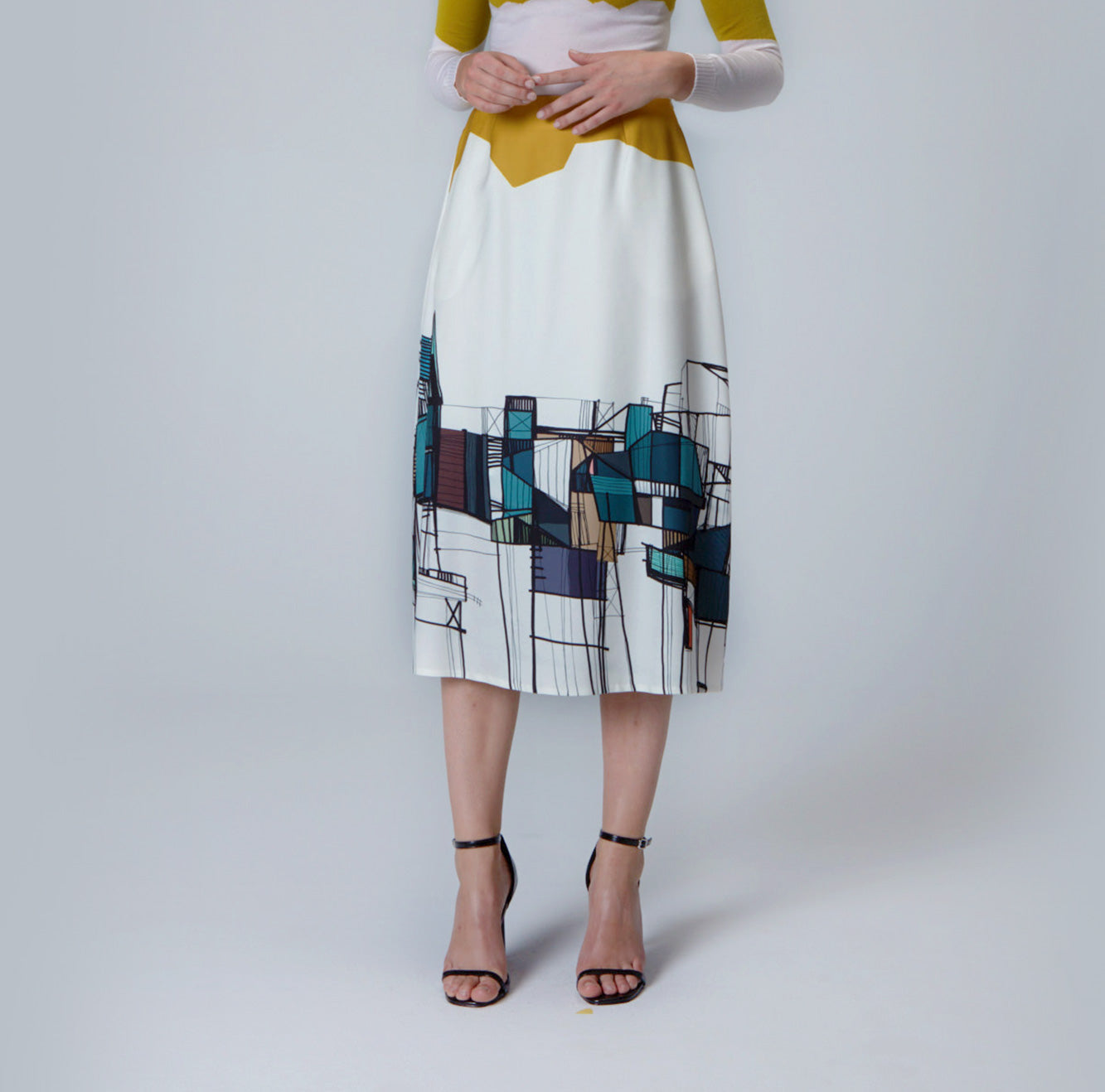 Printed Skirt A-line Skirt
