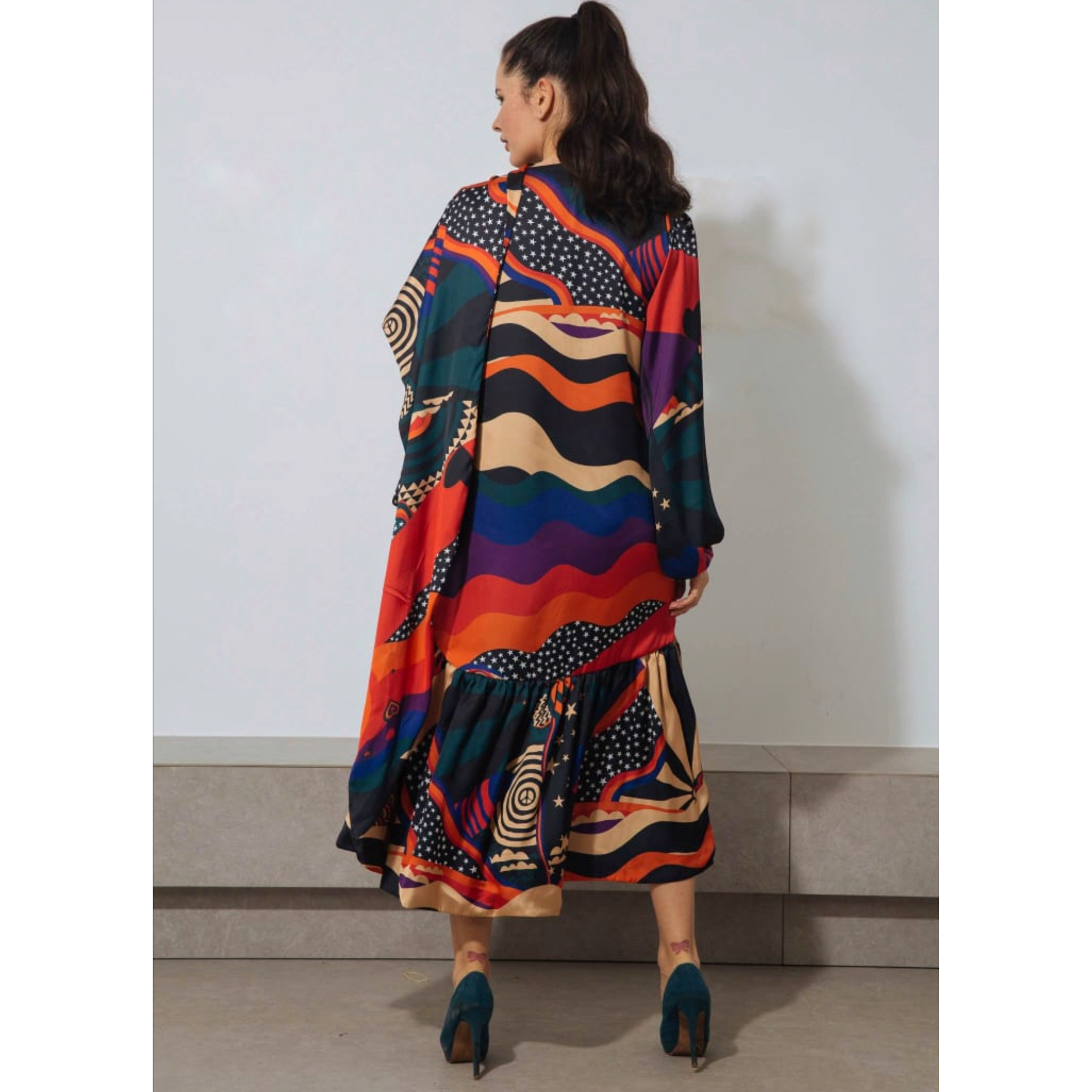 Eye of the Rainbow Midi Dress