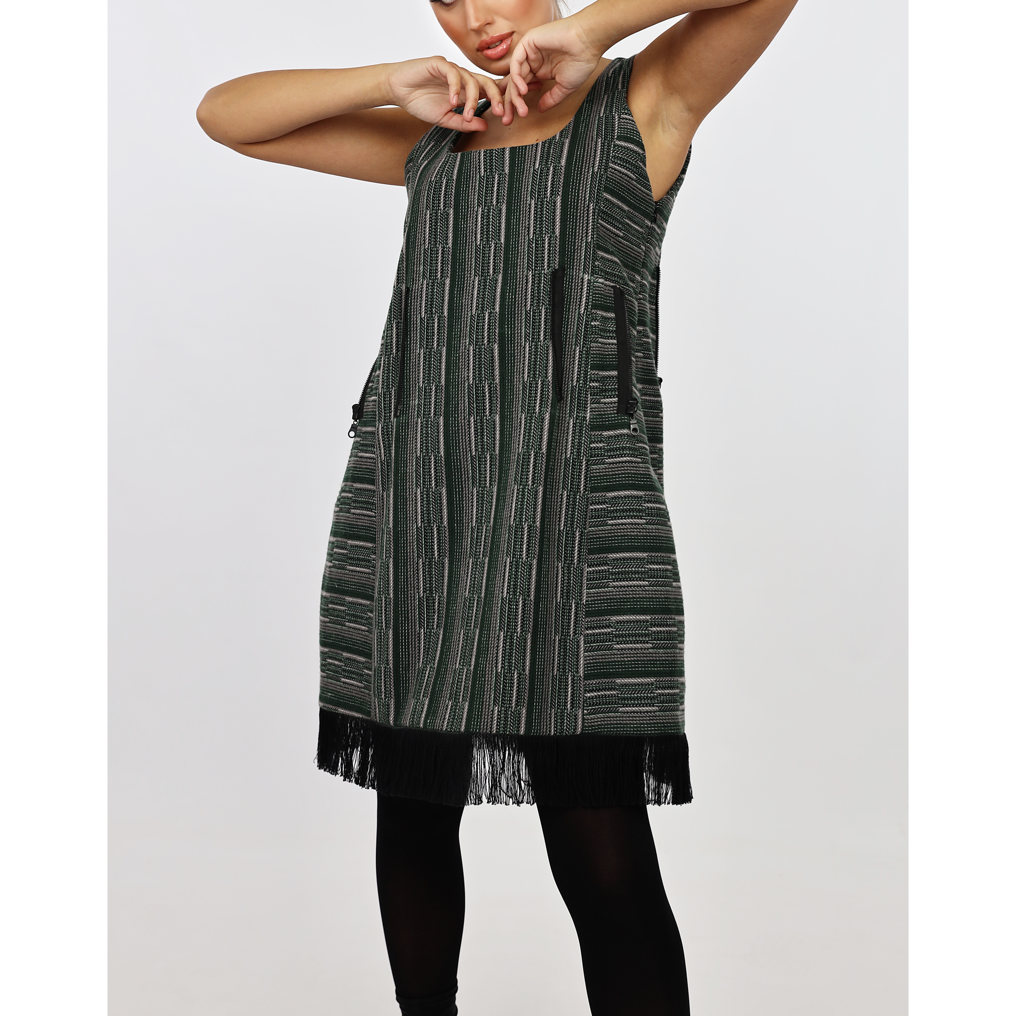 Jacquard Mini Dress