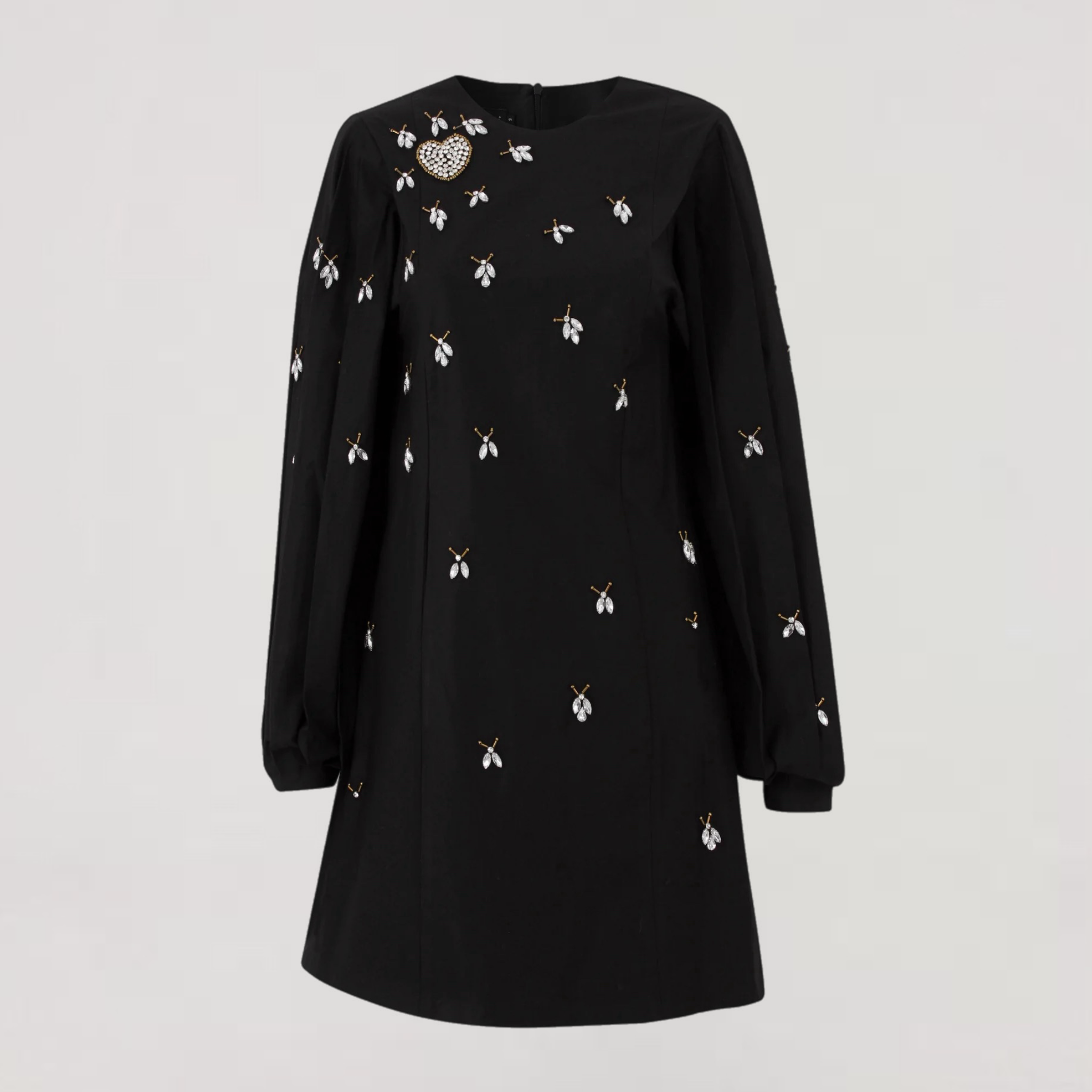 Midnight Black Starry Night Dress