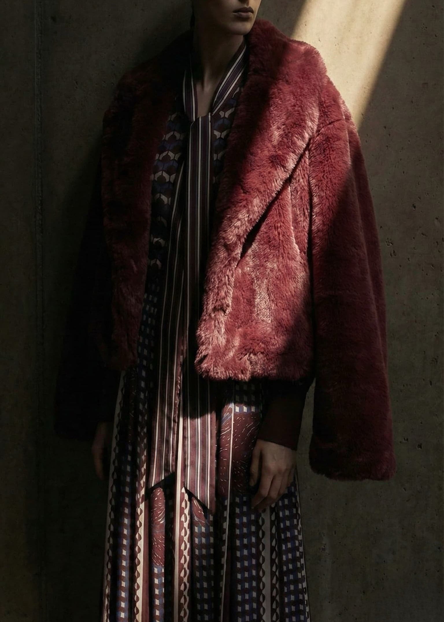 La Danse des Ombres Printed Pleated Dress