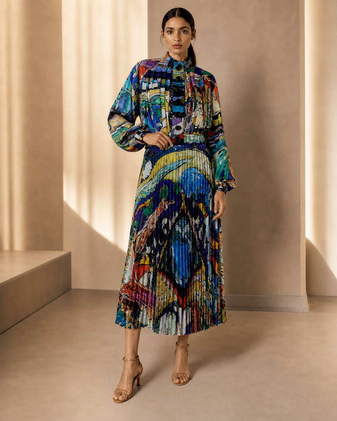 SINKING OF THE CITY CHIFFON BLOUSE
