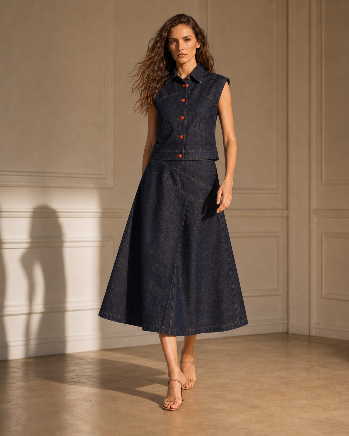 THE GUARDIANS DENIM SKIRT