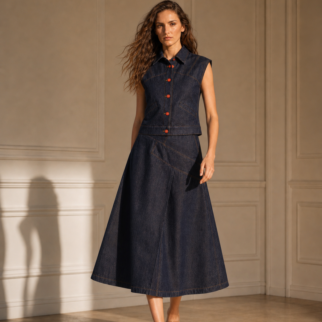 THE GUARDIANS DENIM SKIRT