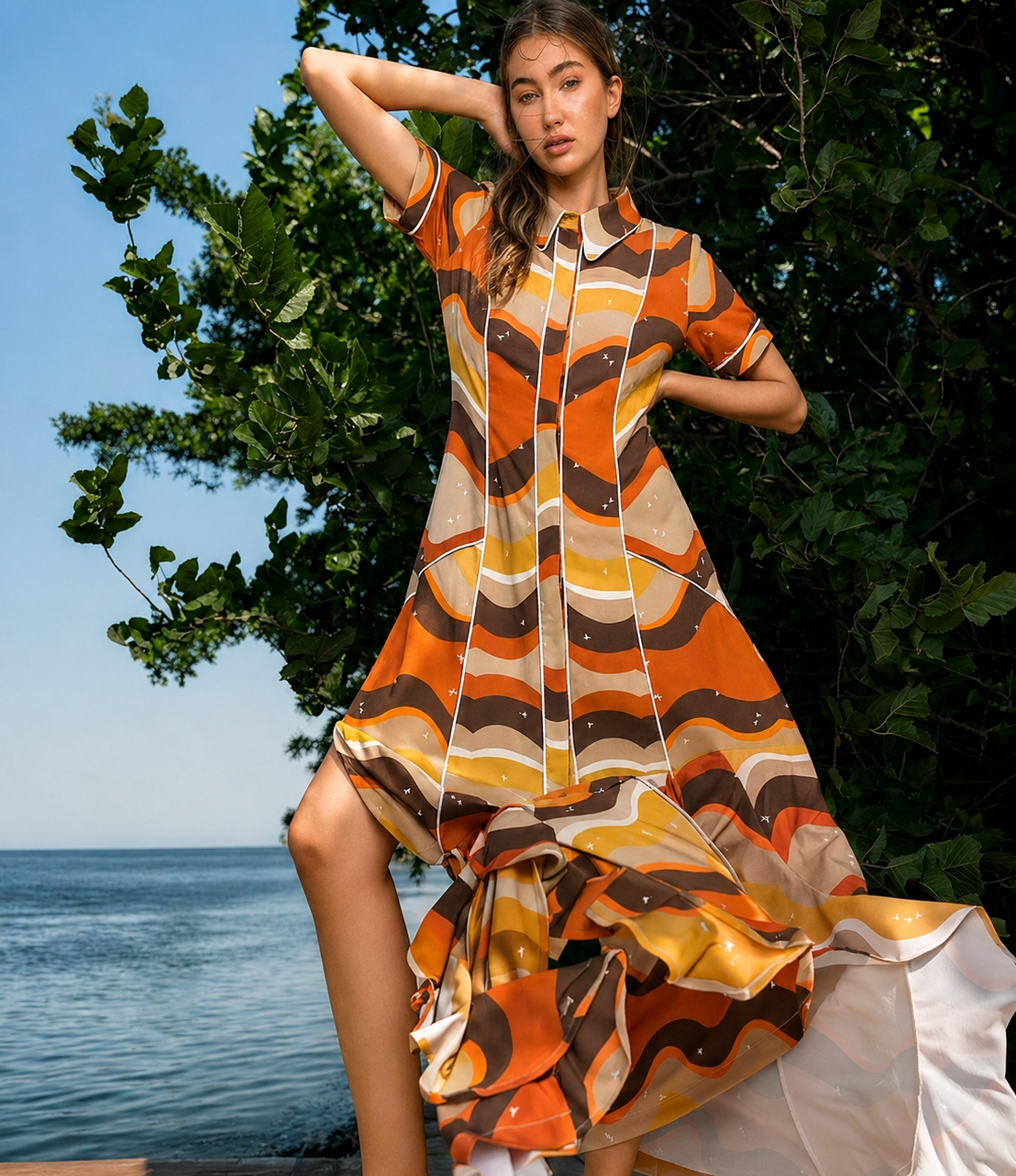 Terre Ondulée Dress