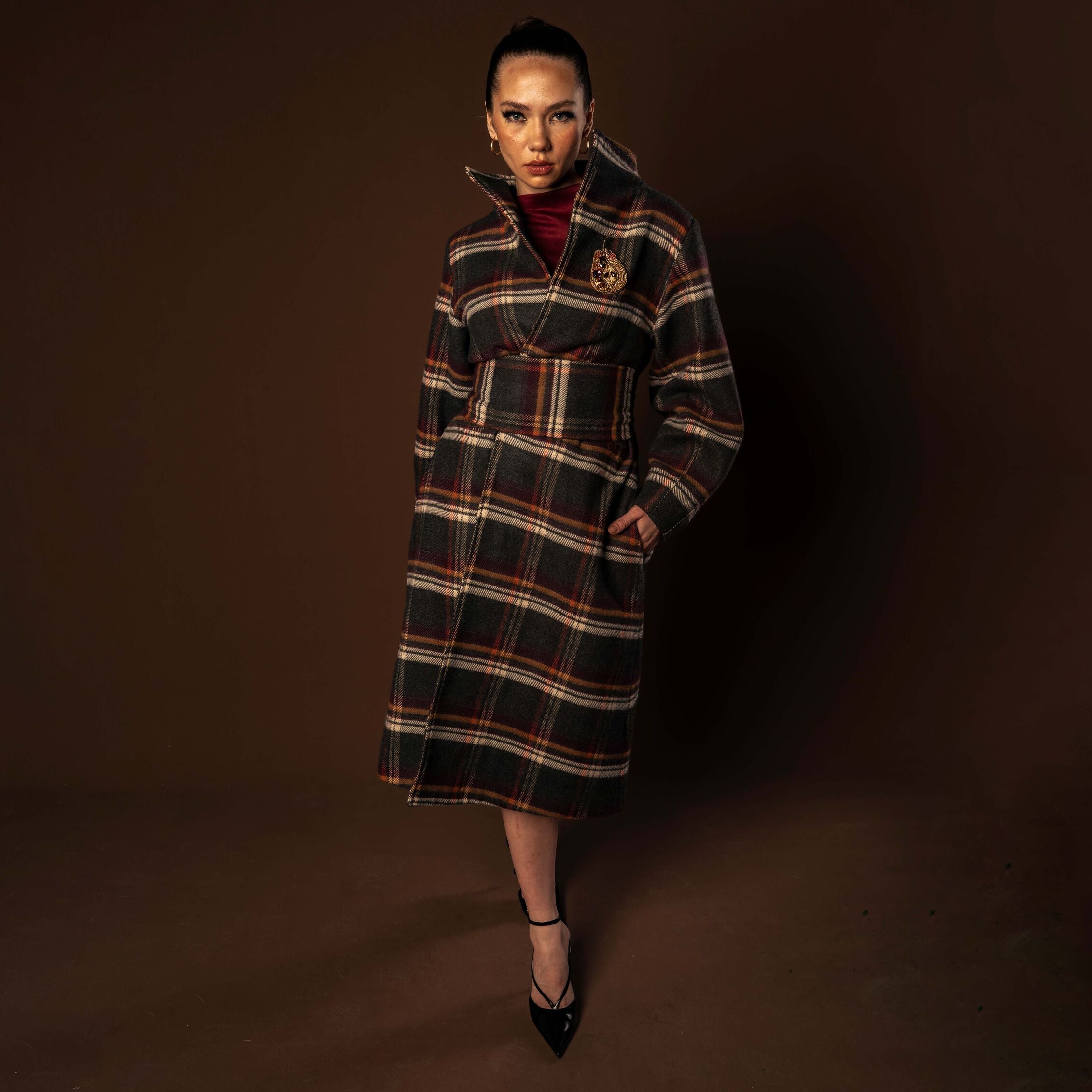 Orchard Plaid Coat