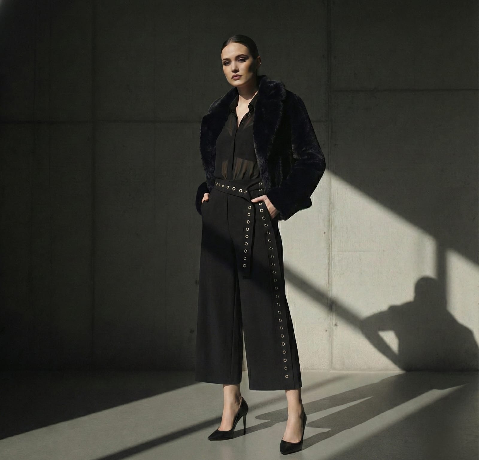 La Nuit Douce Faux Fur Jacket