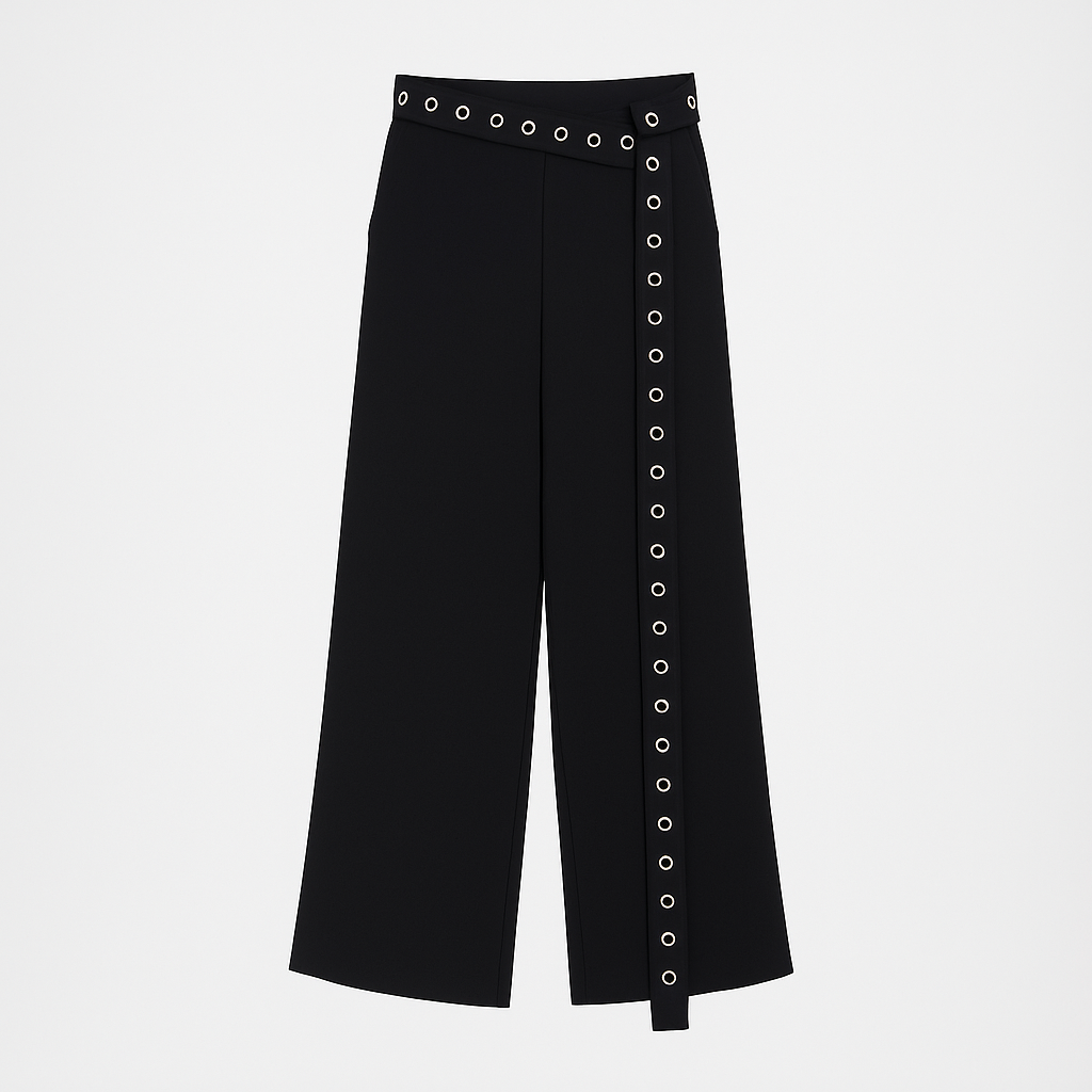 Le Capri de L’Œil Eyelet Belt Pants