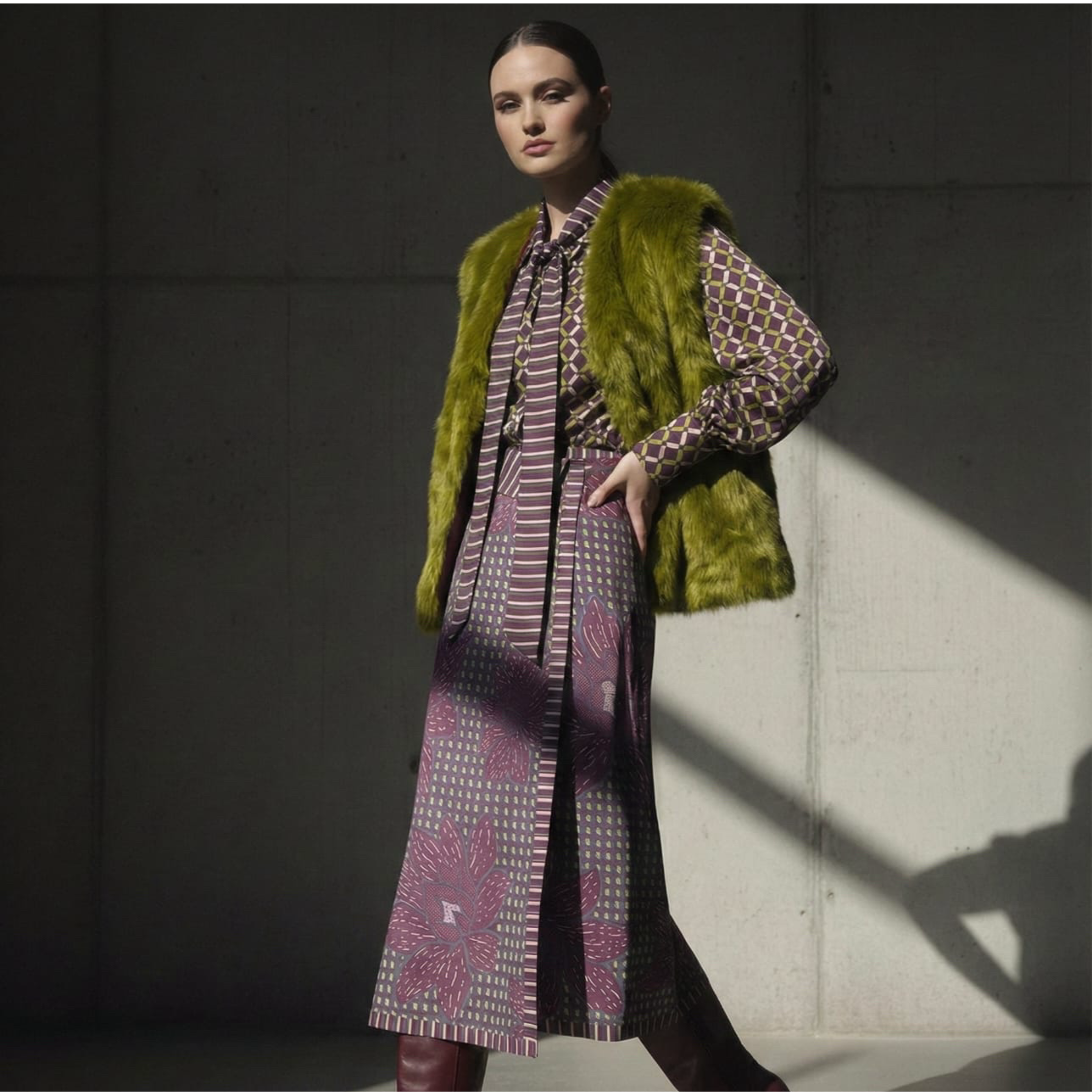 L’Aura Transformée Faux Fur Vest