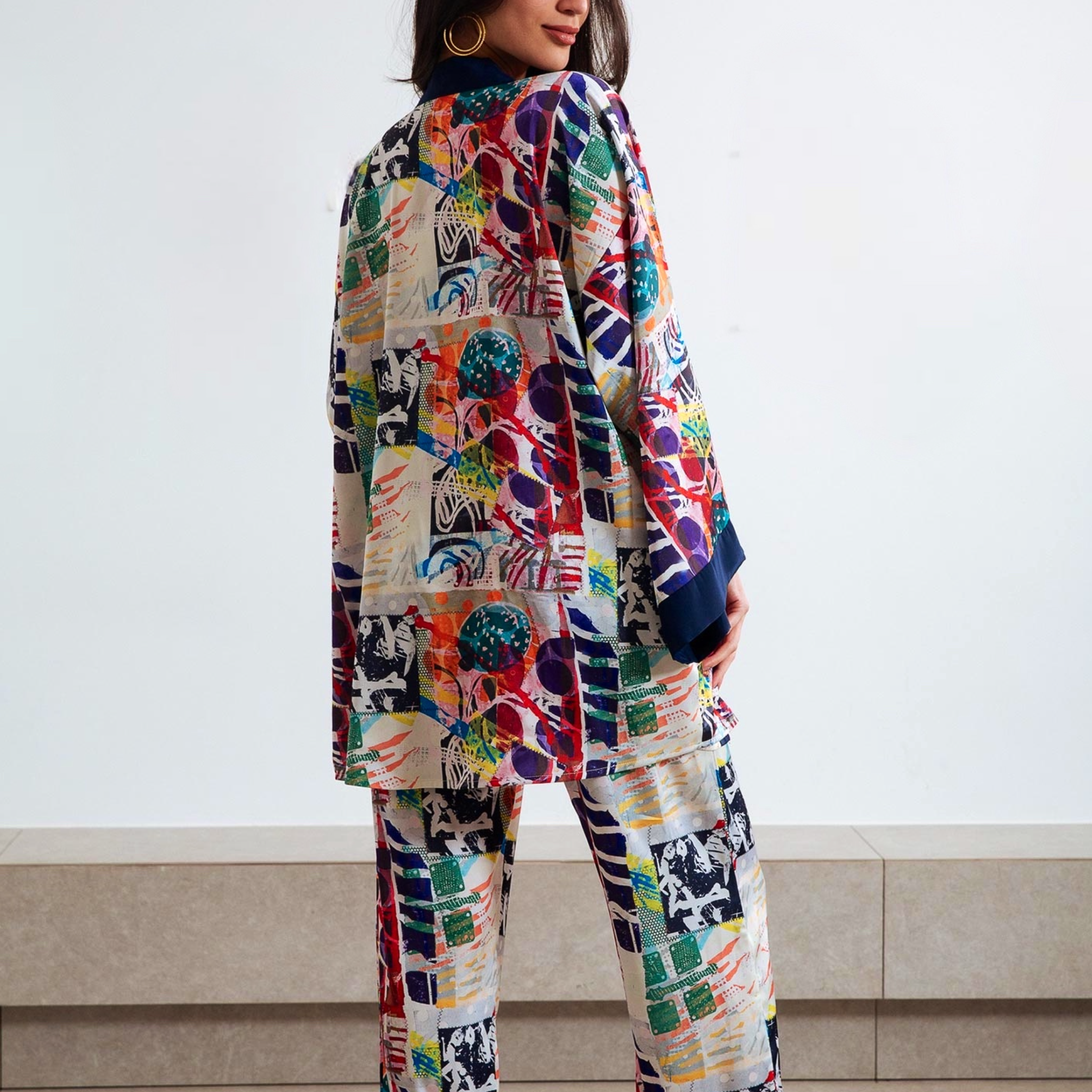 Abstract Kimono Set