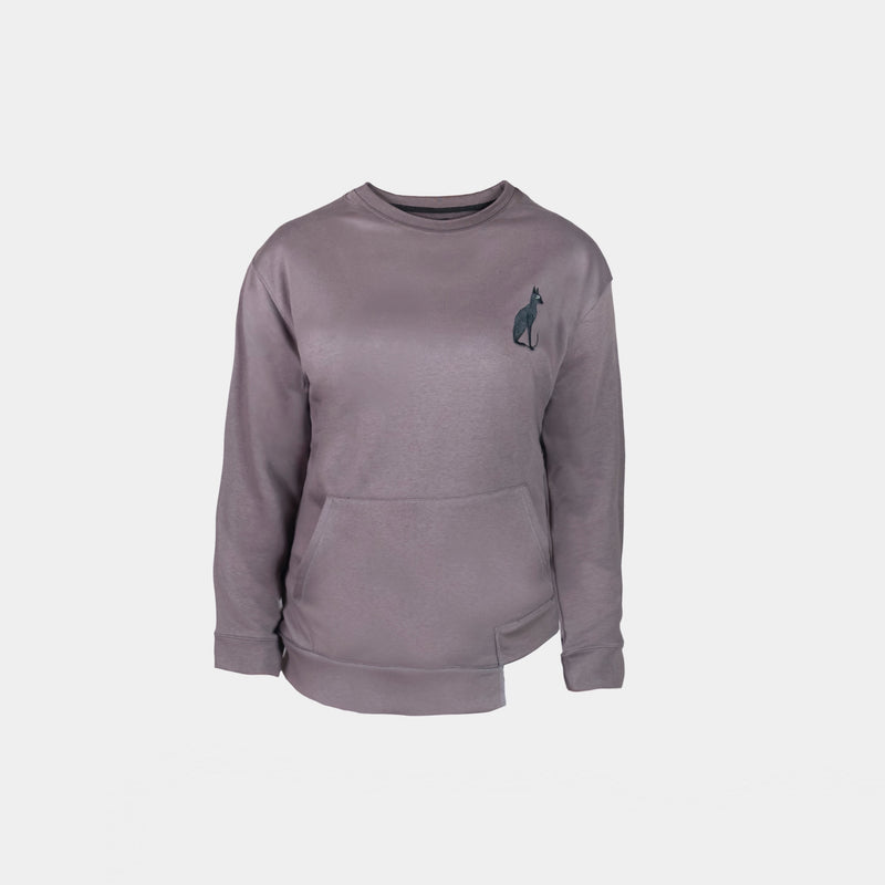 Asymmetrical Embroidered Sweatshirt