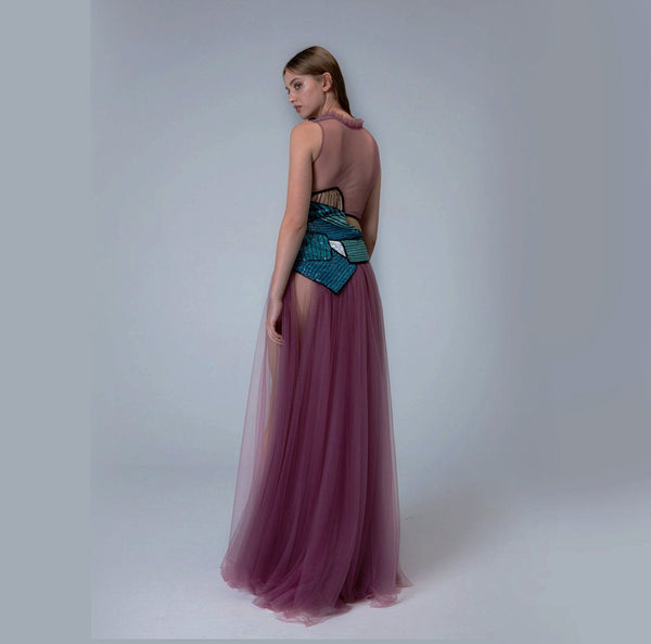 Mauve Floor Length Gown