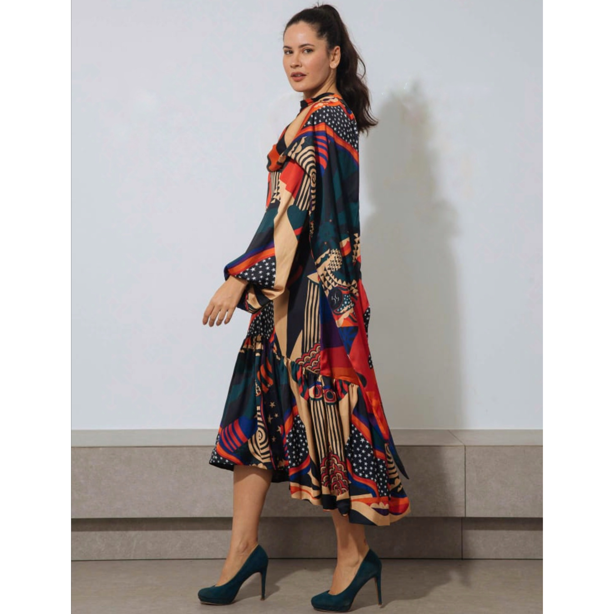 Eye of the Rainbow Midi Dress