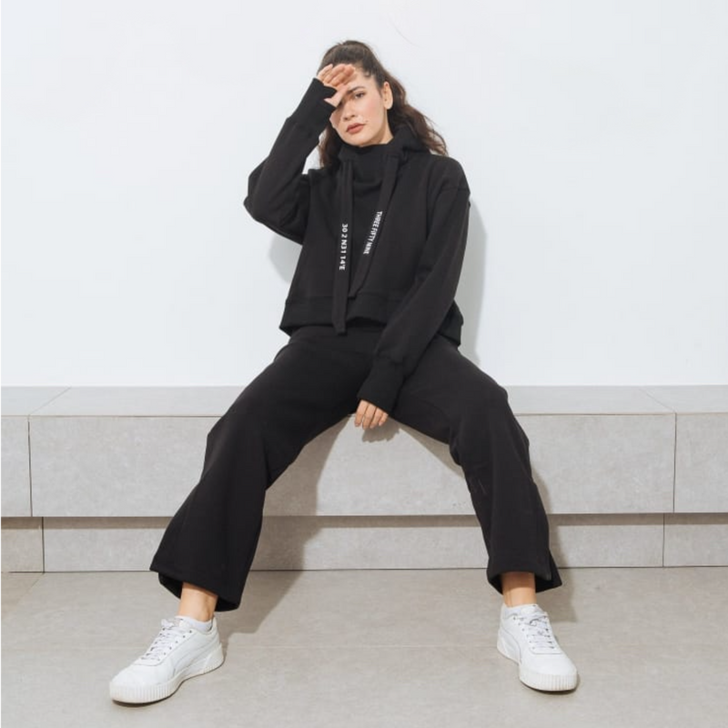 Joggers top with slits