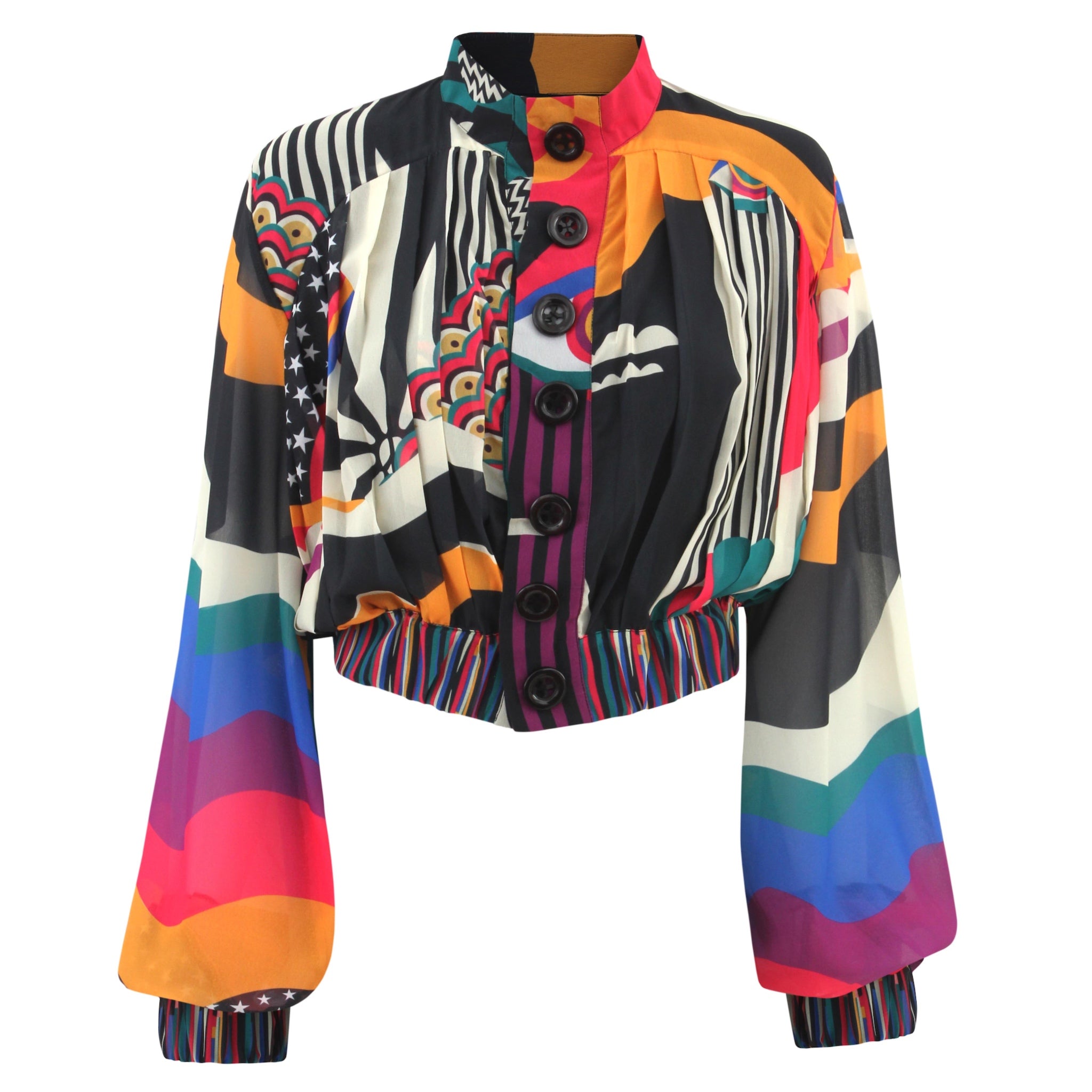Eye of The Rainbow Chiffon Blouse